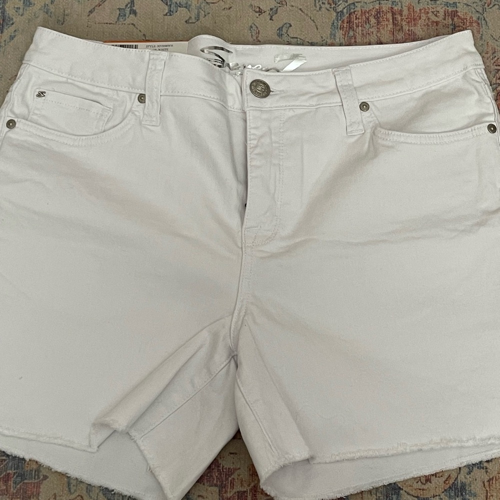 Women's White Denim Shorts